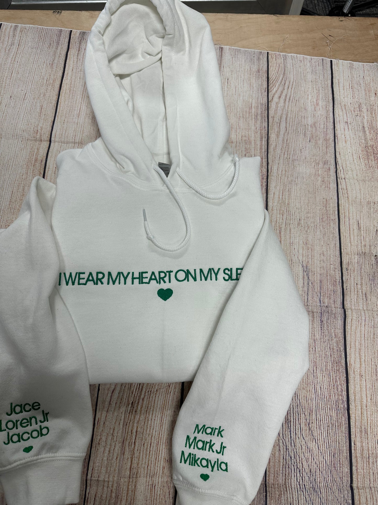 Hoodie - I wear my heart on my sleeve.