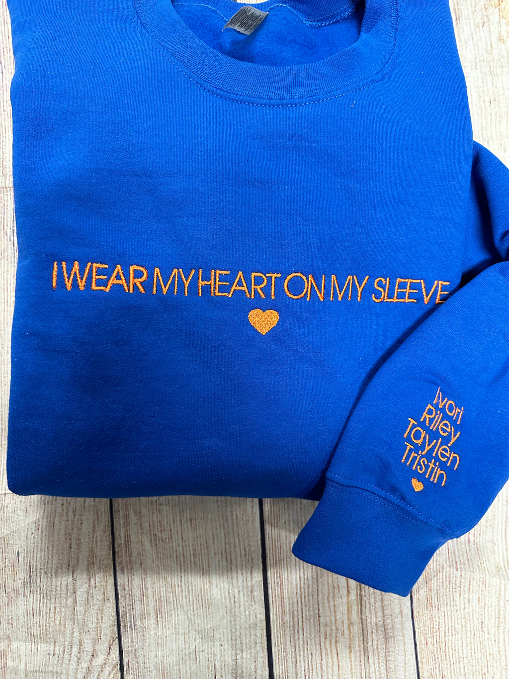I WEAR MY HEART ON MY SLEEVE