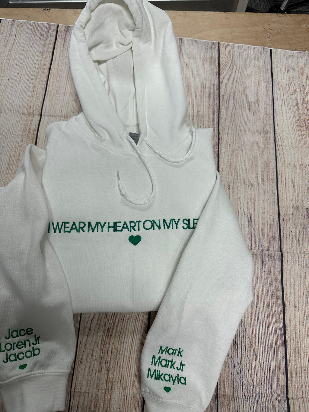 Hoodie - I wear my heart on my sleeve.