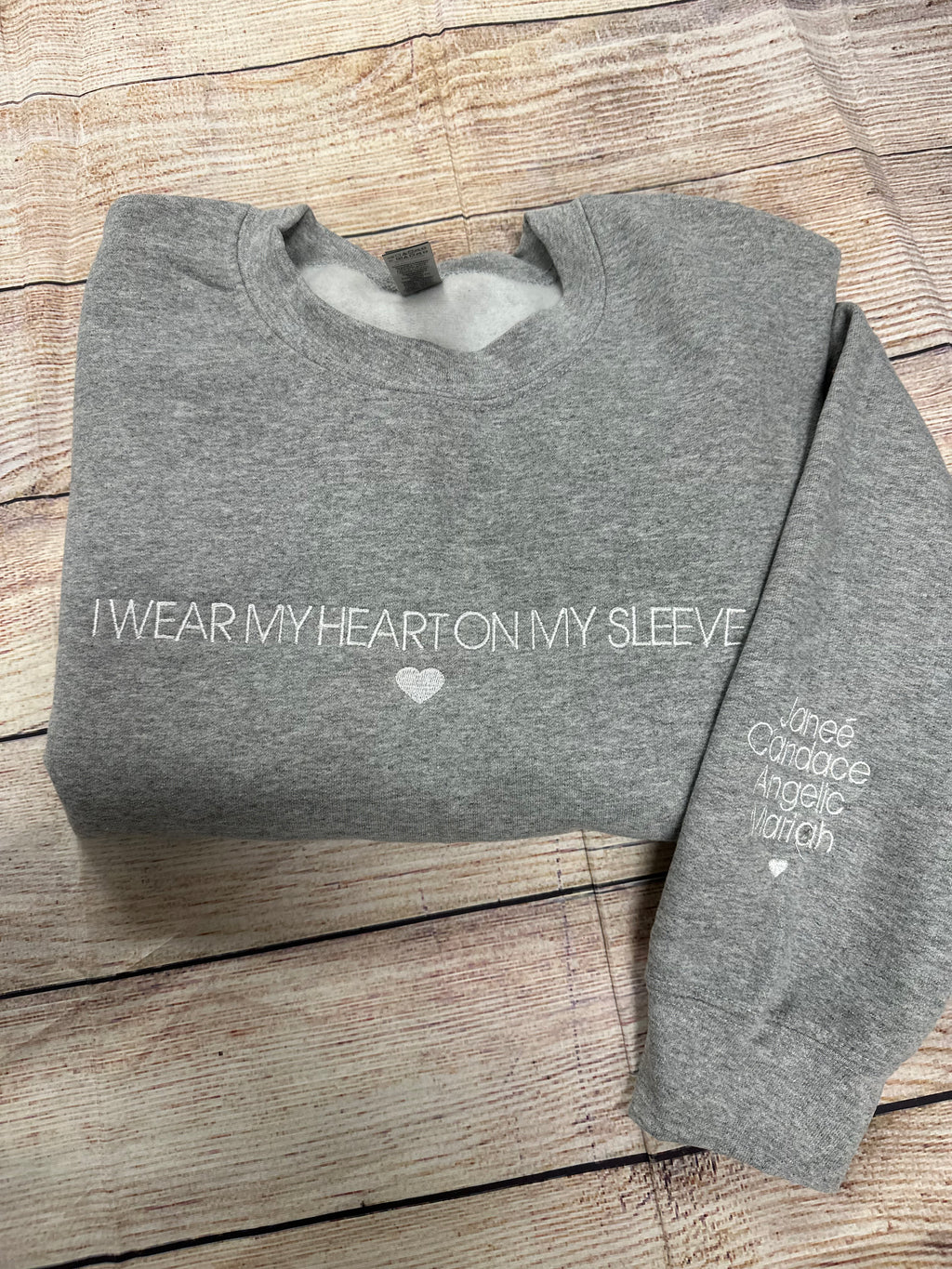 I WEAR MY HEART ON MY SLEEVE